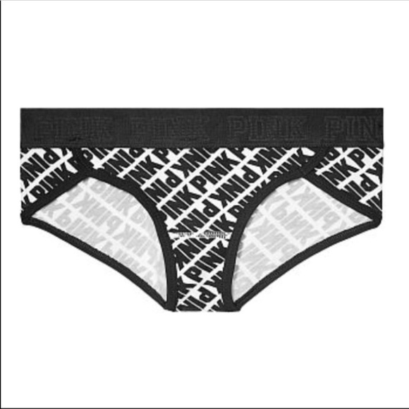PINK Victoria's Secret Other - New Victoria’s Secret PINK Logo Curved Hem Hipster Panties - Large